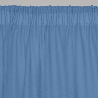 Κουρτίνα Με Τρέσα 145x295 Lino Line  603 Denim