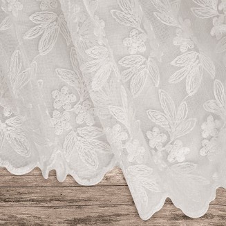 Κουρτίνα Με Τρέσα 280x300 Lino Resio White