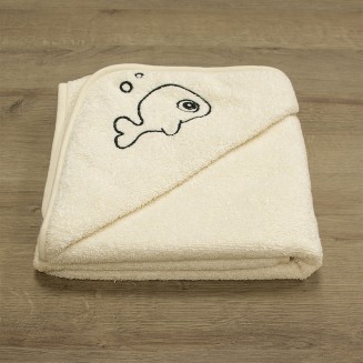 Κάπα 75x75 Lino Fish Ecru