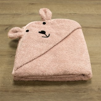 Κάπα 75x75 Lino Lovebear Pink