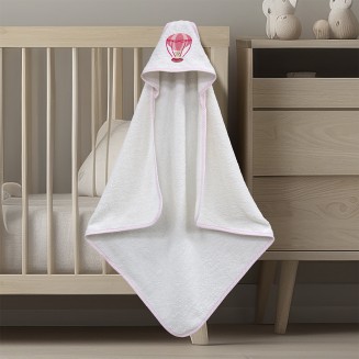 Κάπα 75x75 Lino Paloncino White-Pink