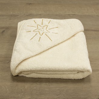 Κάπα 75x75 Lino Smiley Sun Ecru