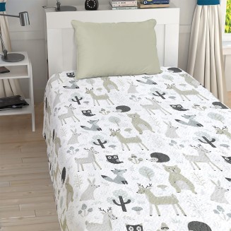 Κουβερλί Μονό 160x220 Lino Clever Fox Grey