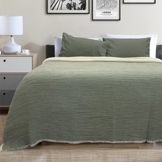 Κουβέρτα 230x240 Lino Lasy Khaki