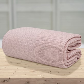 Κουβέρτα Πικέ Διπλή 200x230 Lino Dama Pink