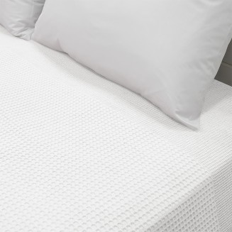 Κουβέρτα Πικέ Διπλή 200x230 Lino Dama White