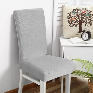 Κάλυμμα Καρέκλας Ελαστικό Lino Elegance Ανοιχτό Γκρί