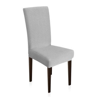 Κάλυμμα Καρέκλας Ελαστικό Lino Elegance Ανοιχτό Γκρί