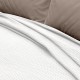 LINO Κουβέρτα King size (240x260) Πικέ Cocoon Λευκό