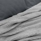 LINO Κουβέρτα Υπέρδιπλη (220x240) Fleece Napnest Ανοιχτό Γκρι