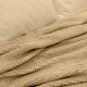 LINO Κουβέρτα Υπέρδιπλη (220x240) Fleece Napnest Μπεζ