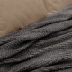 LINO Κουβέρτα Υπέρδιπλη (220x240) Fleece Napnest Σκούρο Γκρι