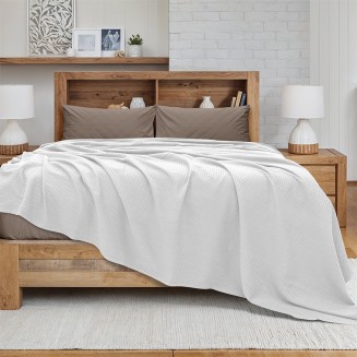 Κουβέρτα Πικέ Ημίδιπλη 170x240 Lino Cocoon Λευκό