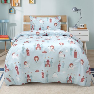 Πάπλωμα Παιδικό Μονό 160x240 Lino Cloud Kingdom Μέντα