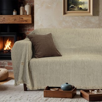 Ριχτάρι Πολυθρόνας 180x180 Lino Velora Εκρού