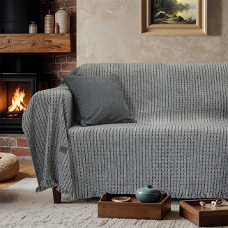 Ριχτάρι Πολυθρόνας 180x180 Lino Velora Γκρί