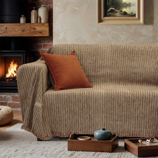 Ριχτάρι Πολυθρόνας 180x180 Lino Velora Κεραμιδί