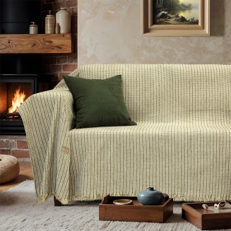 Ριχτάρι Πολυθρόνας 180x180 Lino Velora Λαδί