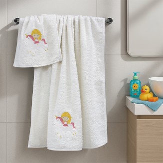 Πετσέτες Σετ 2 Τεμαχίων Lino Corno White