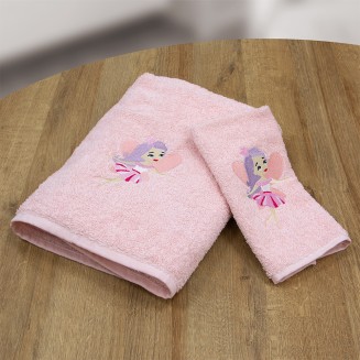 Πετσέτες Σετ 2 Τεμαχίων Lino Hada Pink