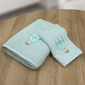 Πετσέτες Σετ 2 Τεμαχίων Lino Paloncino Mint