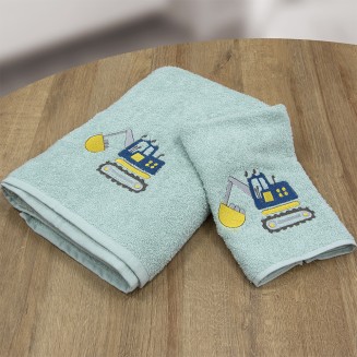 Πετσέτες Σετ 2 Τεμαχίων Lino Trattore Mint