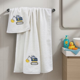 Πετσέτες Σετ 2 Τεμαχίων Lino Trattore White