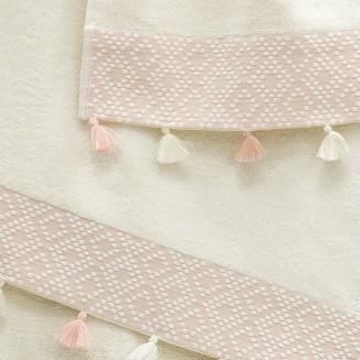 Σετ Πετσέτες 3 Τεμ. Lino Tulle Beige