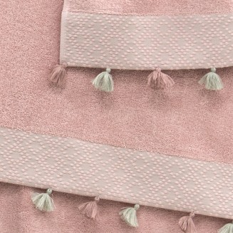 Σετ Πετσέτες 3 Τεμ. Lino Tulle Pink