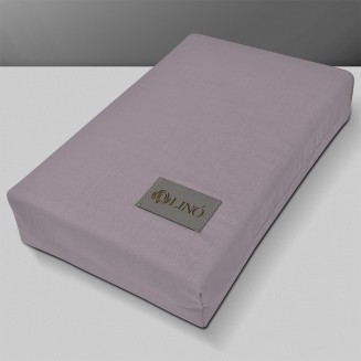 Σεντόνια Σετ Υπέρδιπλα Με Λάστιχο 160x200+32 Lino Moderna Amethyst