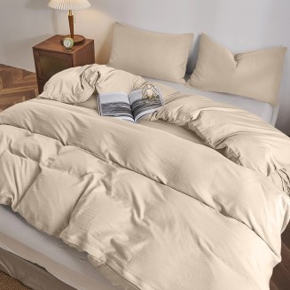 Σεντόνια Σετ Υπέρδιπλα Με Λάστιχο 160x200+32 Lino Moderna Beige
