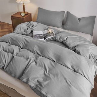 Σεντόνια Σετ Υπέρδιπλα Με Λάστιχο 160x200+32 Lino Moderna DGrey