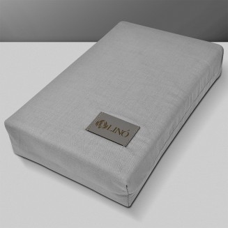Σεντόνια Σετ Υπέρδιπλα Με Λάστιχο 160x200+32 Lino Moderna LGrey