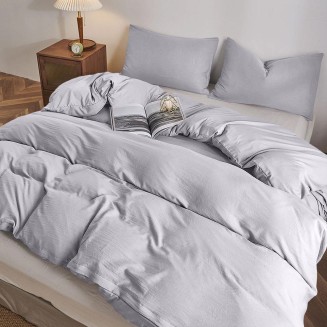 Σεντόνια Σετ Υπέρδιπλα Με Λάστιχο 160x200+32 Lino Moderna LGrey