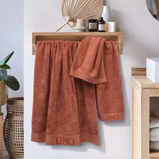 Πετσέτα Μπάνιου 80x150 Lino Brandy Terracotta