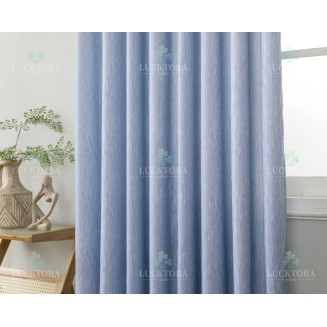 Κουρτίνα Έτοιμη Ραμμένη Με Τρέσσα 270x280 Lucktora 6019-3 Light Blue