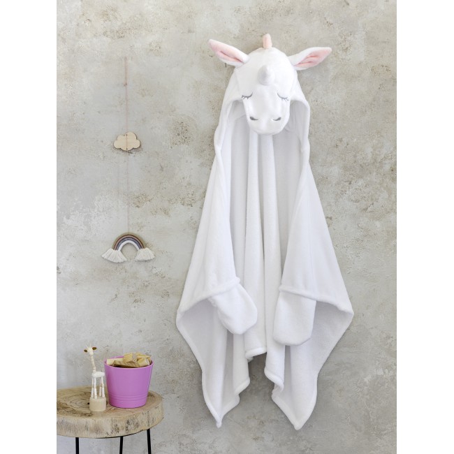 Παιδική κάπα 70x120 με κουκουλα - Licorne