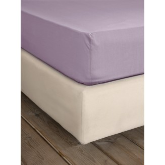 Σεντόνι Μεμονωμένο Γίγας με Λάστιχο 185x205+35 Nima Home Unicolors Pale Mauve