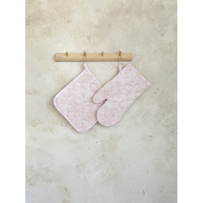 Σετ Κουζίνας (Γάντι + Πιάστρα) - Roses