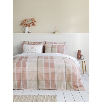 Σεντόνια Σετ Υπέρδιπλα 240x260 Nima Sweet Spring Ρόζ-Μπέζ