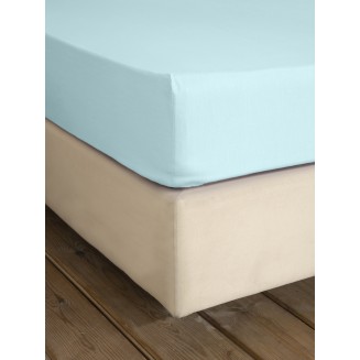 Σεντόνι Μεμονωμένο Μονό με Λάστιχο 100x200+32 Nima Home Unicolors Light Aqua