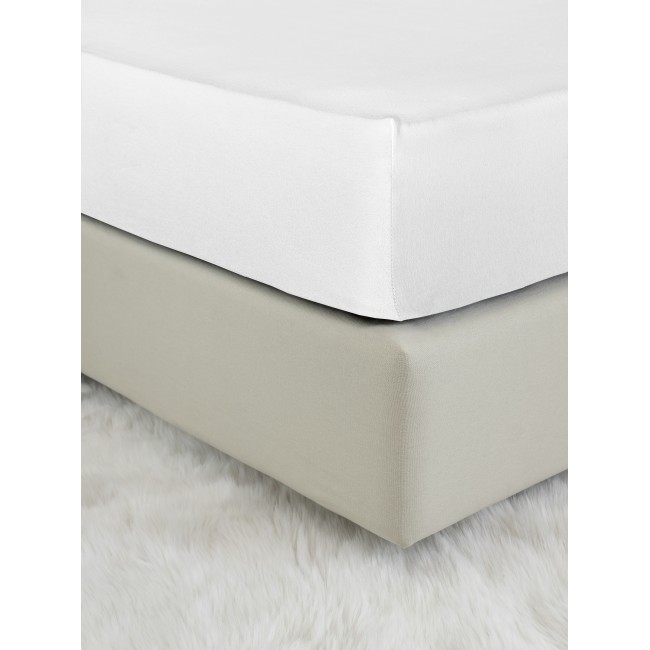 Σεντόνι Μονό με Λάστιχο - Tender White