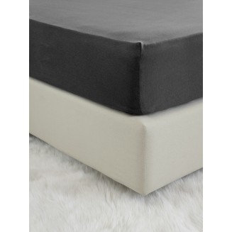 Σεντόνι Μεμονωμένο Γίγας με Λάστιχο 180x200+40 Nima Home Tender Black