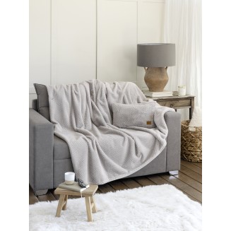 Ριχτάρι Αντιολισθητικό Τριθέσιος 180x300 Nima Home Snuggle Light Gray