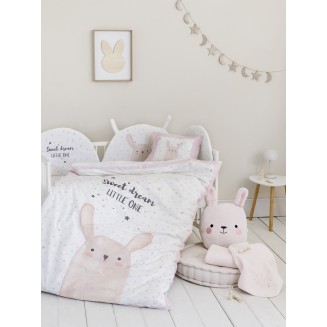 Σεντόνια Σετ Κούνιας  120x170 Nima Home Lovely Bunny