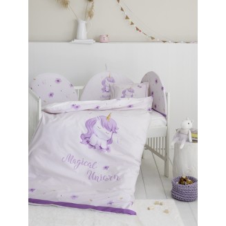 Σεντόνια Σετ Κούνιας  120x170 Nima Home Magical Unicorn
