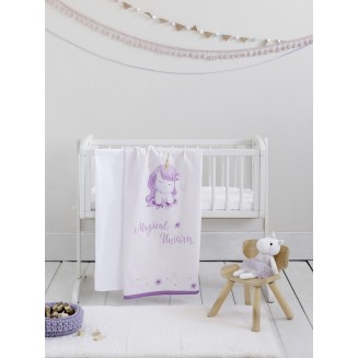 Σεντόνια Σετ Λίκνου  70x110 Nima Home Magical Unicorn