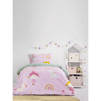 Παπλωματοθήκη Σετ Μονή 165x245 Kocoon Fairy Cherry