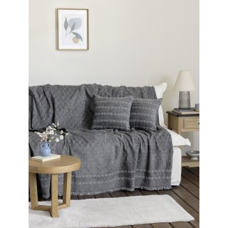 Ριχτάρι Πολυθρόνα 180x180 Nima Home Mansi Gray