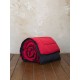 Πάπλωμα Υπέρδιπλο 220x240 Abalone - Ruby Red / Black